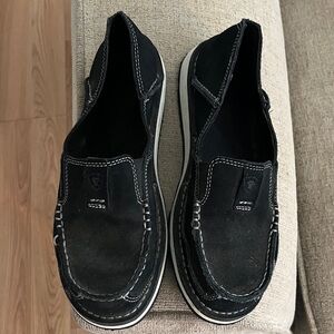 Ariat Women’s Black Suede Slip-On Loafers